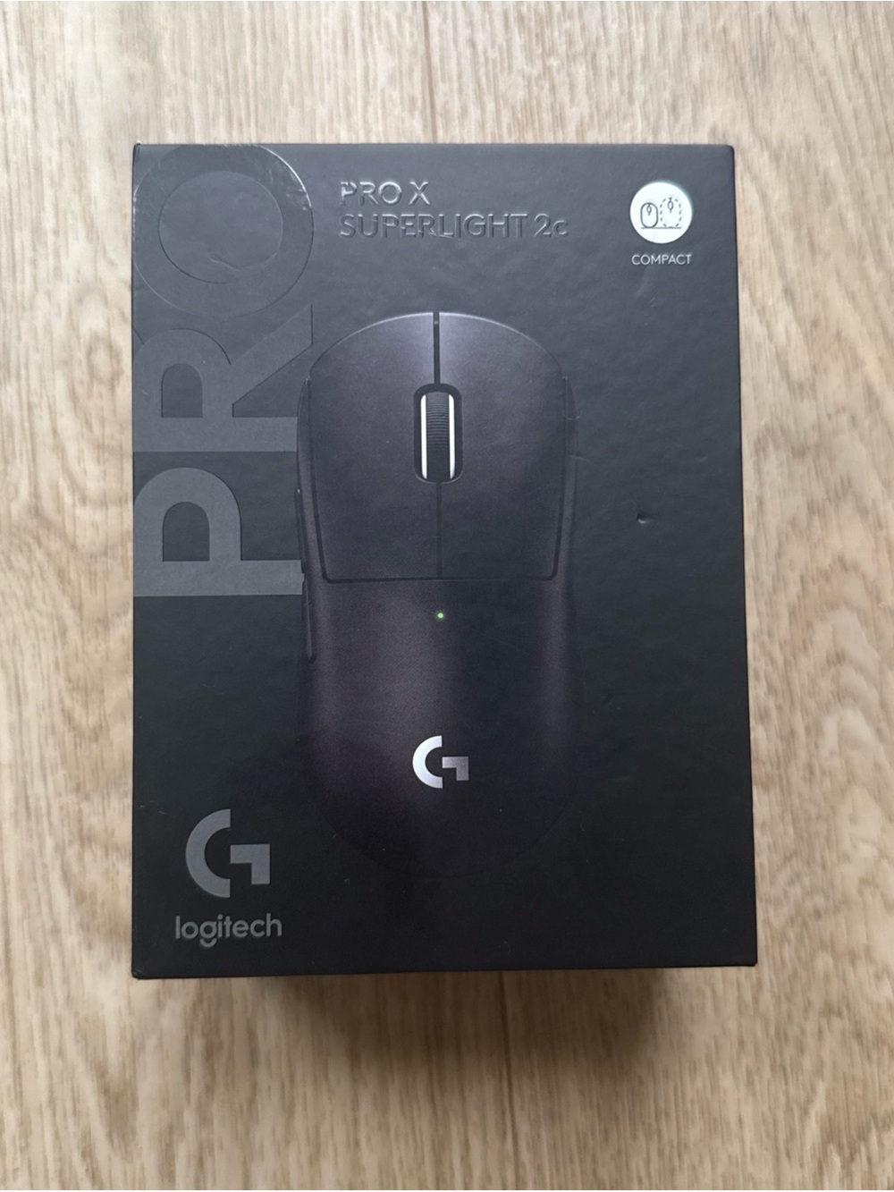 New Logitech Pro X Superlight 2c Black 910-007518 Wireless Gaming Mouse